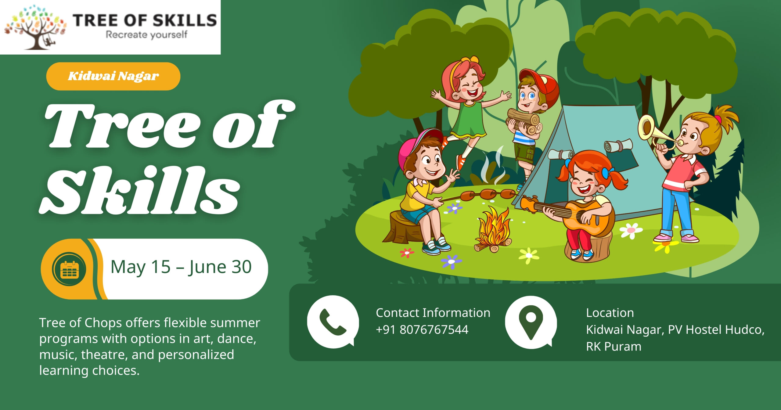 Tree of Skills – Kidwai Nagar Summer Camp